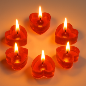 Christmas Special Love Shaped Tealight Candle